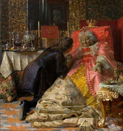 Muerte de la reina Sophie Amalie de Kristian Zahrtmann